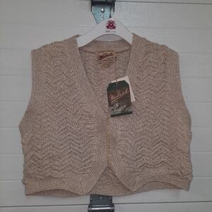 NWT Vintage Woolrich Women's Tan Sweater Vest